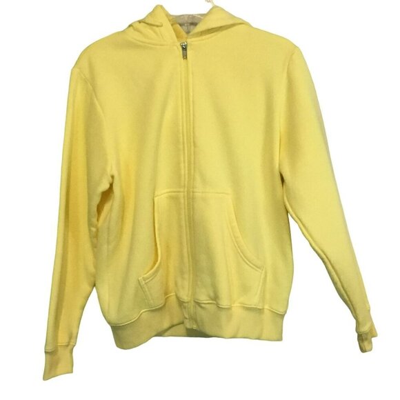 Blair Tops - Blair Hooded Sweatshirt Full Zip Front Pullover Women's Size Small in Yellow Gym